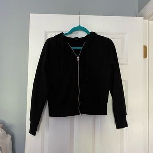 Black zip up sweatshirt